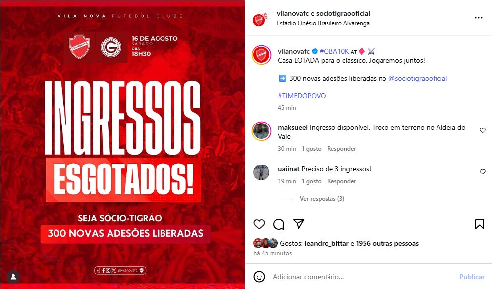 Notícias do Vila nova